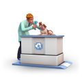 The Sims 4 Cats & Dogs Key Art Vet Bulldog